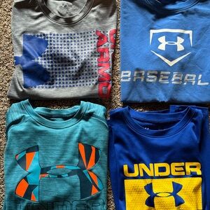 Gently used  Under Armour T-shirts. Variety of shirts. Sell in a lot of 4.